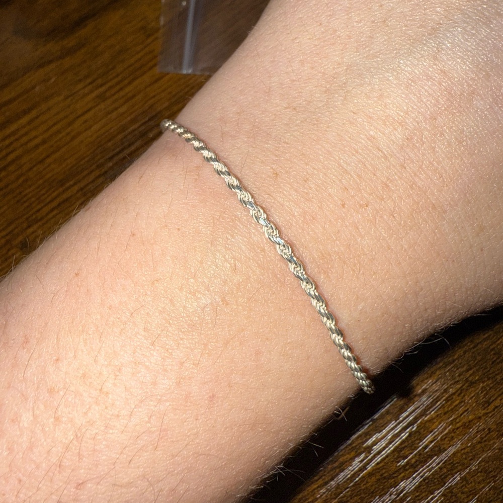 sterling silver twist bracelet